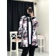 3 Pieces Black suit with flowered jacket and pants
