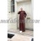 Brown kloush sporty abaya with pockets