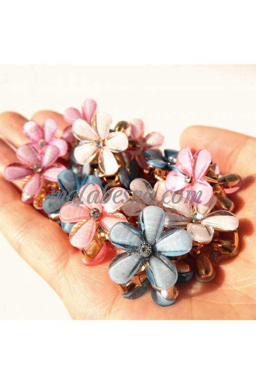 5 pieces mixed colored hair clip