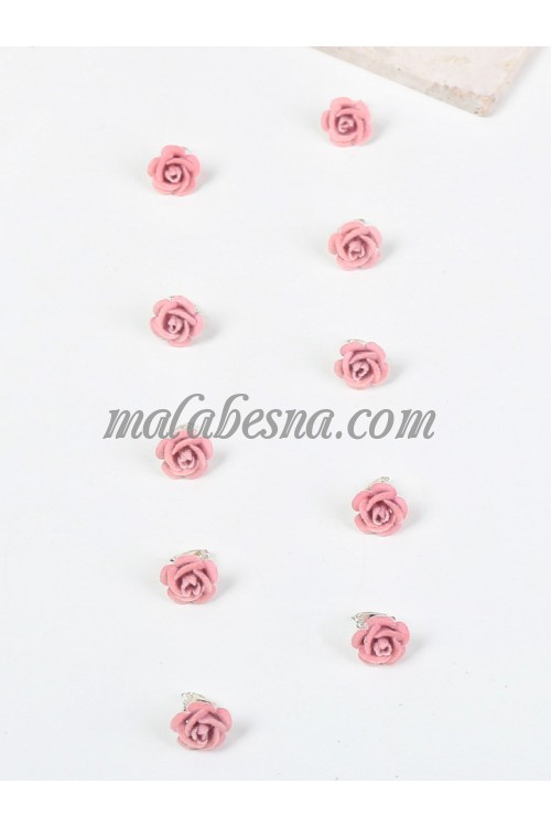 10 pink Hair clips