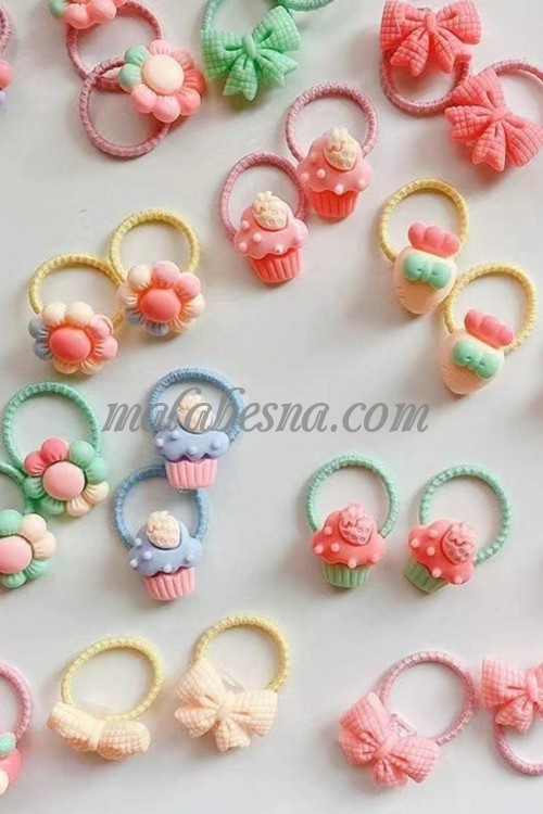 10 pieces random girls hair tie