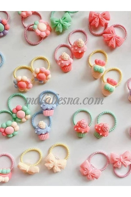 10 pieces random girls hair tie