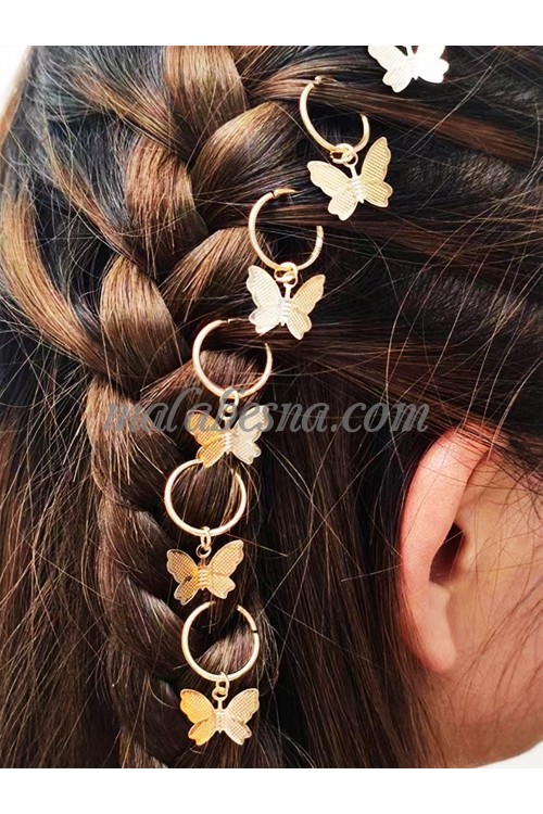 Golden Butterfly shape hair clip