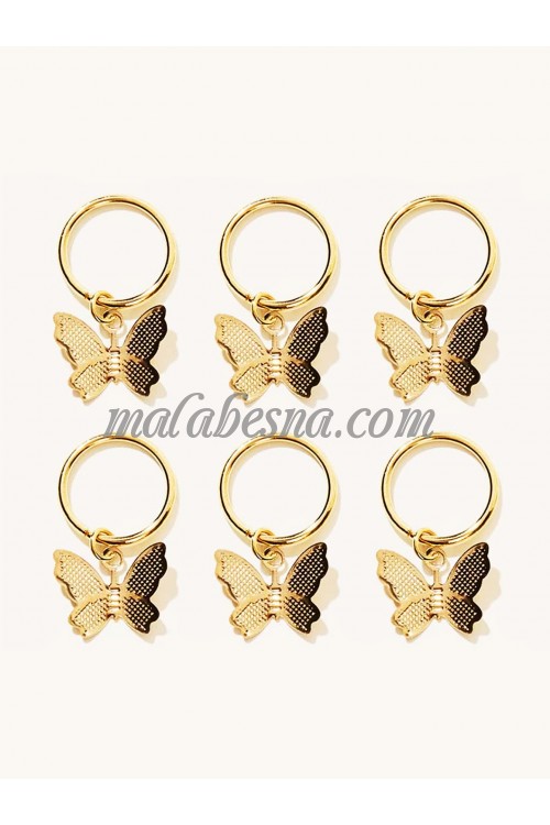 Golden Butterfly shape hair clip