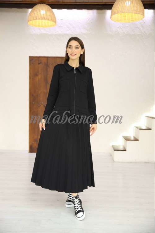 Black skirt suit with jacket
