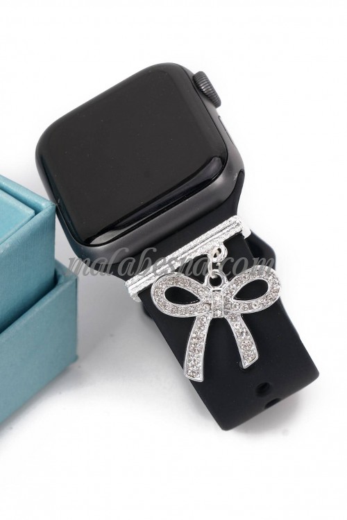 Bowtie silver watch accessory