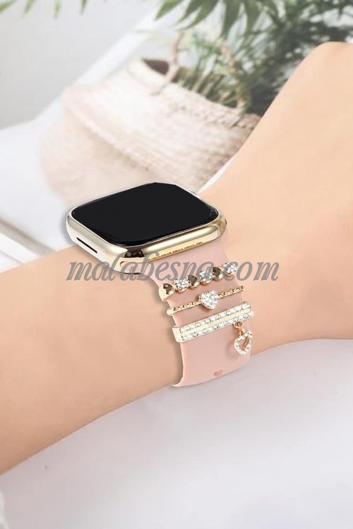 3 pieces watch accessory heart shape