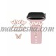 4 pieces pink watch accessory butterfly shape
