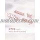 4 pieces pink watch accessory butterfly shape