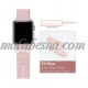 4 pieces pink watch accessory butterfly shape