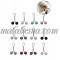 12 Round Colored Hijab Clip