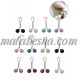 12 Round Colored Hijab Clip