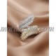 Open Golden color ring with white and yellow shiny stones Open Golden color ring with white and yellow shiny stones