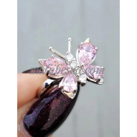 Silver ring with small butterfly Silver ring with small butterfly