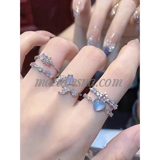 3 purple rings with hearts and diamonds 3 purple rings with hearts and diamonds