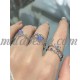 3 purple rings with hearts and diamonds 3 purple rings with hearts and diamonds