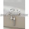 Silver open ring with bell