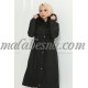 Black winter jacket with pockets and hat Black winter jacket with pockets and hat