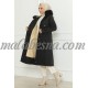 Black winter jacket with pockets and hat Black winter jacket with pockets and hat