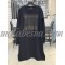Black  long blouse with strass on the chest
