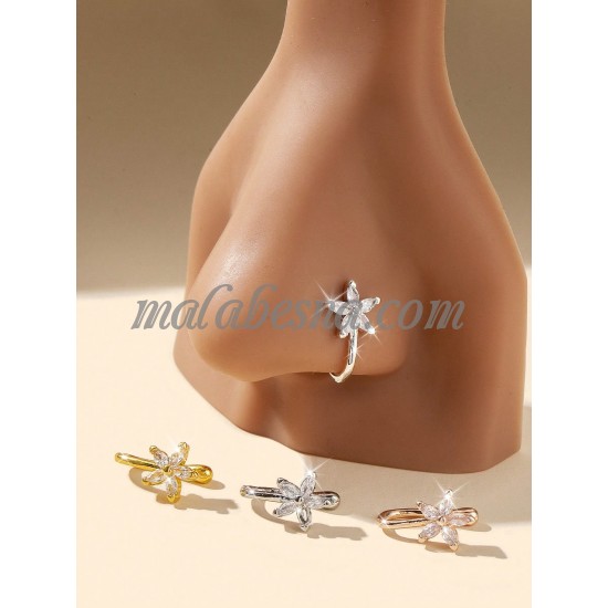 4 Pieces nose ring with flower 4 Pieces nose ring with flower