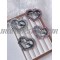 4 hair clips heart shaped
