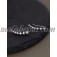 Silver earrings with diamond in the middle