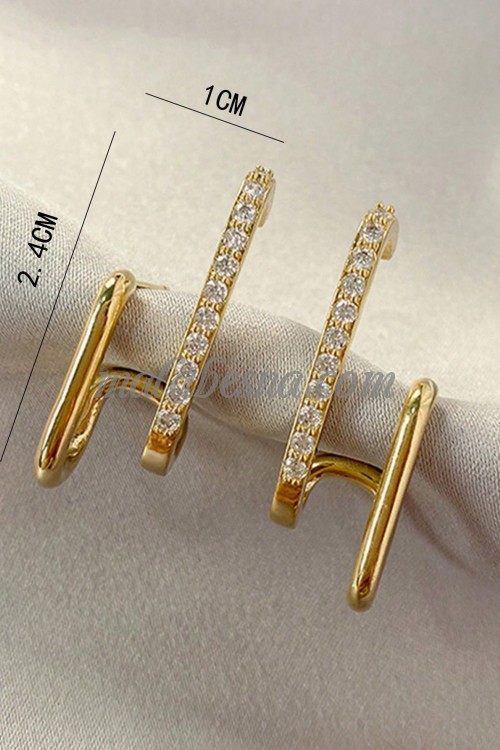 Rhinestone earrings