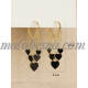 Golden heart drop earrings Golden heart drop earrings