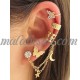 Golden Rhinestone Butterfly earrings