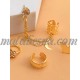 Golden Rhinestone Butterfly earrings
