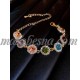 Golden Rhinestone bracelet with zircon