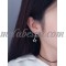 Silver hollow star earring with chains