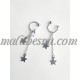 Silver earrings with stars