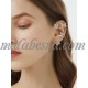 Silver Earrings with 4 butterflies around the ear Silver Earrings with 4 butterflies around the ear