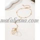 Golden Ring and bracelet chain attached together