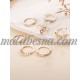 7 golden rings set with various patterns 7 golden rings set with various patterns