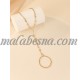 Golden anklet with hearts