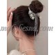 Butterfly Hair Clip with Flowers, Pearls and Rhinestones
