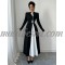 Black dress with white in the middle