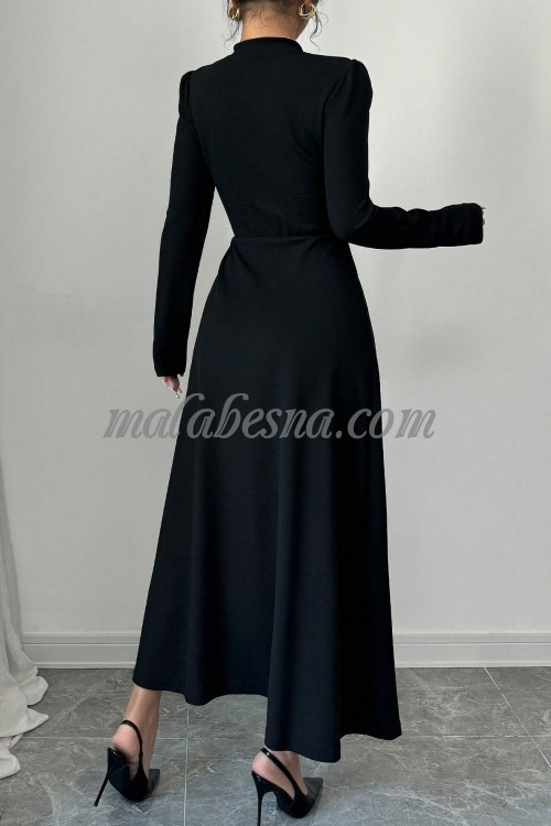Black dress with white in the middle