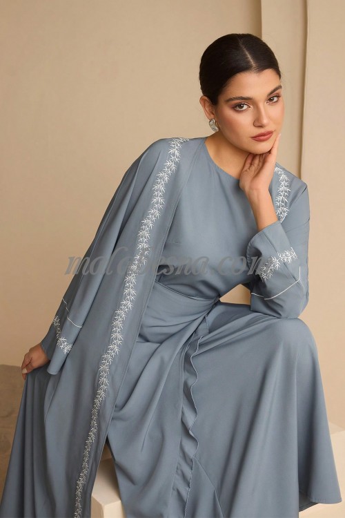 2 Pieces blue suit long cut piece and a cardigan