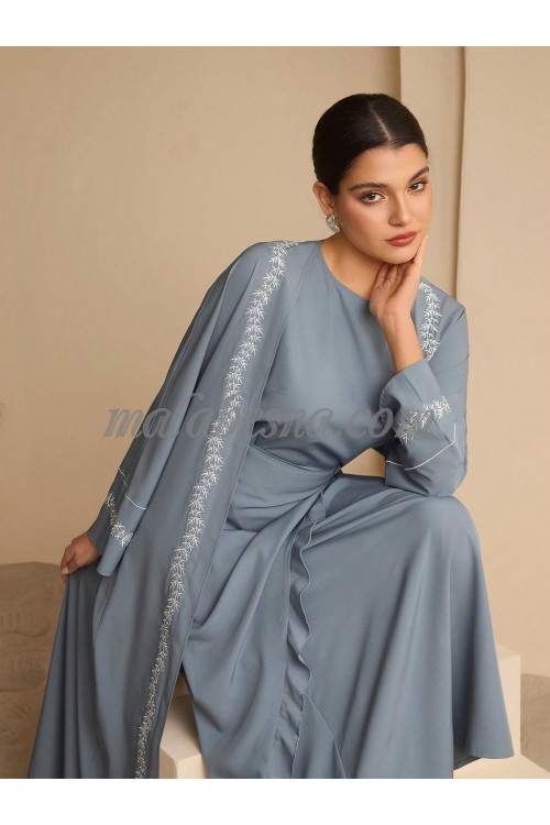 2 Pieces blue suit long cut piece and a cardigan