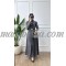 Black jeans dress with belt and pockets