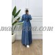 Blue jeans dress with belt and front buttons Blue jeans dress with belt and front buttons