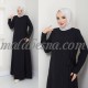 Black abaya with shiny pearls Black abaya with shiny pearls