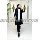 3 Pieces black and beige suit with  lines on the jackets