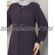 Gray abaya with pattern on the middle Gray abaya with pattern on the middle