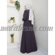 Gray abaya with pattern on the middle Gray abaya with pattern on the middle