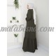 Green abaya with pattern on the chest with zipper and layer from down Green abaya with pattern on the chest with zipper and layer from down